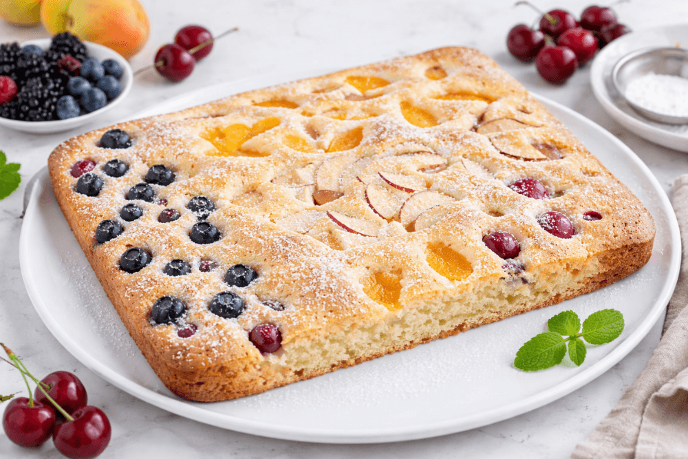 Błyskawiczne i super łatwe ciasto z owocami