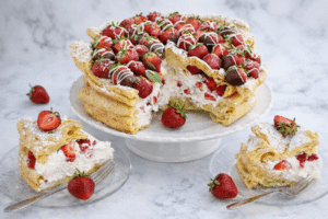 karpatka z truskawkami