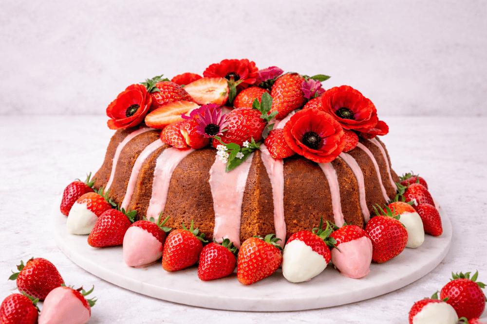 Szybka babka truskawkowa